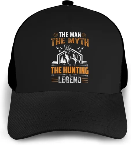 Vista 3 de LIFANGMI Adjustable The Man The Myth The Hunting Legend Baseball Cap for Men Women Baseball Hat Outdoor Casual Breathable Caps Trucker Hats Sun Hat