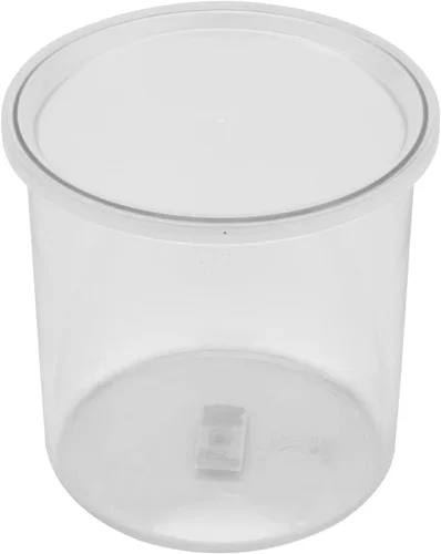 Vista 6 de G.E.T. CR-0120-BK - Recipiente redondo para almacenamiento de alimentos con tapa, 1.2 cuartos de galón, color negro (juego de 12) Dishwasher safe