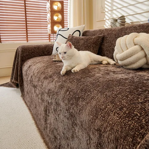 Vista 53 de ROOMLIFE Funda de sofá con estampado de leopardo para sofá de 3 plazas, lavable, protector de muebles para perros, funda de sofá suave
