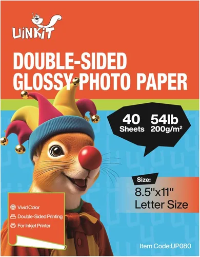 Vista 11 de Uinkit Papel fotográfico brillante de doble cara 4x6 54lb para tinta de color 200Gsm Paquete de valor a granel para imprimir imágenes 4x6 9.5Mil