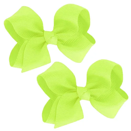 Vista 34 de WD2U - Juego de 2 lazos pequeños de grogrén de 3 pulgadas, pinzas de cocodrilo para bebé (verde manzana)