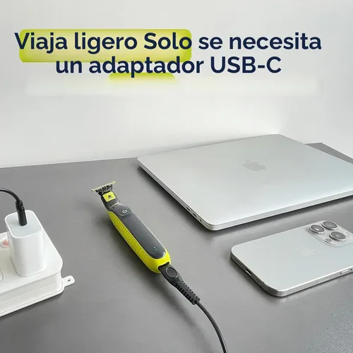 Vista 8 de Cable de carga USB-C de 5 V compatible con los modelos de afeitadora Philips Norelco - QP2724, QP1924, QP4530, QP2834, QP4631, X3001, MG5910