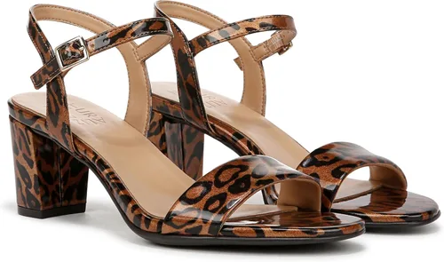 Vista 7 de Naturalizer Sandalias de tacón Bristol para mujer Patente de guepardo con estampado animal