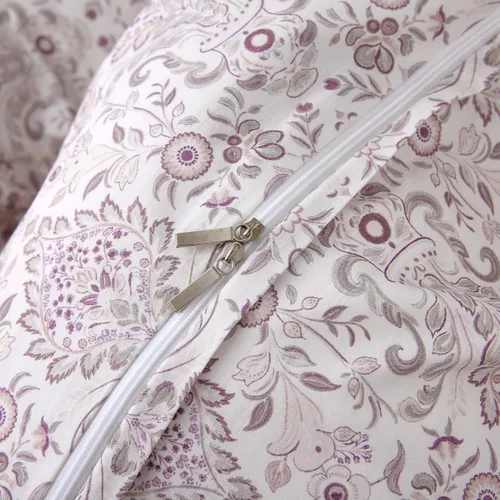 Vista 55 de ABREEZE Juego de funda de edredón tamaño individual con cierre de botón, 100% algodón egipcio, juego de ropa de cama floral de granja, color rosa, 3