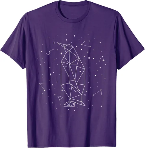 Vista 70 de Sternbild Penguin Constellation Emperor Sea Bird Penguin Camiseta Negro
