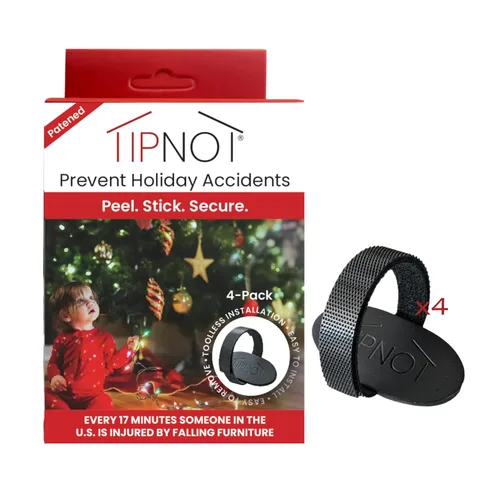 Vista 6 de Anclaje de TV, Sin Taladro, Anti-Volcado, Correas de Seguridad Adhesivas para TV - Solo Despega y Pega para Hacer tu Hogar a Prueba de Niños