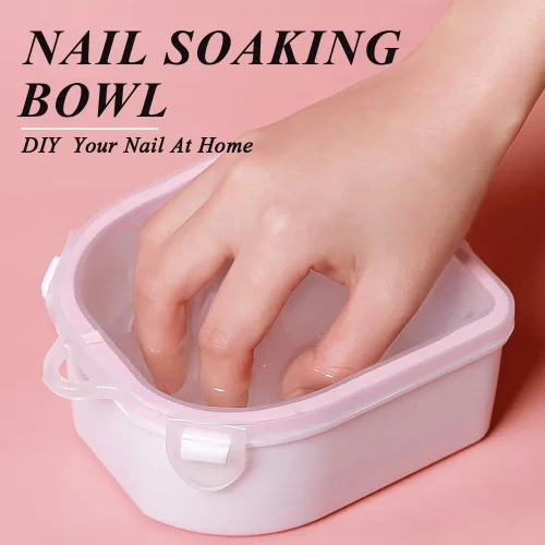Vista 7 de Cuenco de remojo de uñas, kit de removedor de esmalte de uñas de gel, cuenco de manicura para manos, herramientas de eliminación de polvo