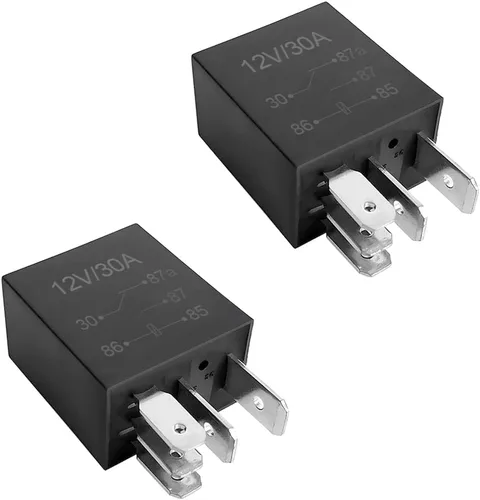 Vista 10 de Relé de Coche de 4 Pines 12V 30A, Relé de Arranque Impermeable Multiusos para Motor, Accesorios de Repuesto Eléctricos Automotrices Estándar