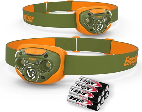 Vista 8 de Energizer Linterna frontal LED PRO (paquete de 2), linternas frontales resistentes al agua IPX4, linterna frontal de alto rendimiento