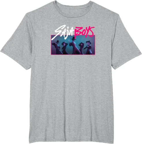 Vista 41 de Camiseta Oficial de KPop Demon Hunters Saja para Niños Negro