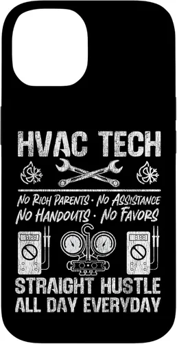 Vista 4 de HVAC Technician Tech Vintage HVAC Tech No Rich Parents No Case for iPhone 16