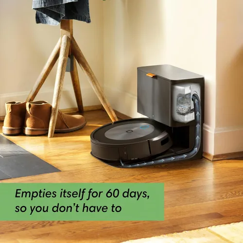 Vista 5 de iRobot Roomba j7+ (7550) Robot aspirador con vaciado automático – Utiliza la navegación PrecisionVision para identificar y evitar objetos como