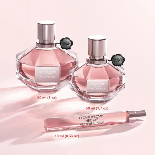 Vista 4 de Viktor&Rolf - Flowerbomb Nectar Eau de Parfum - Perfume para mujer - Floral, picante y cálido - Con notas de pólvora y vainilla