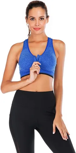 Vista 6 de YEYELE Medium Support and Removable Pad Tank Top Racerback Post Surgery Sports Bras for Women