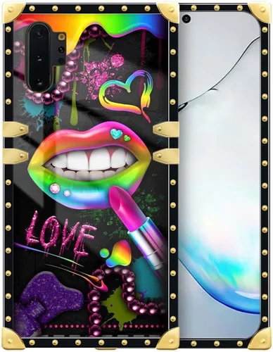 Vista 118 de Funda compatible con Samsung Galaxy S10 4G, TPU suave de lujo y parte trasera de policarbonato duro para niñas y mujeres, funda protectora a prueba