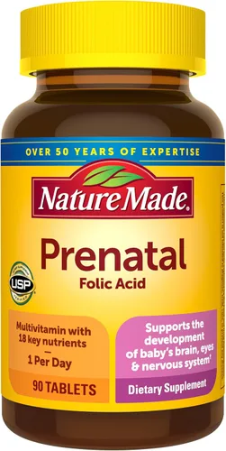 Vista 10 de Nature Made Suplemento alimenticio Prenatal + DHA 200 mg, 60 cápsulas suaves, 1435, 1