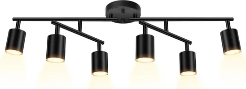 Vista 14 de BoostArea Kit de Iluminación de Riel LED de 2 Luces, Blanco Iluminación de Focos de Techo de 2 Vías, Cabezal de Luz Flexiblemente Giratorio