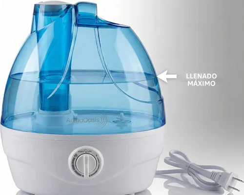 Vista 5 de AquaOasis® Humidificador de niebla fría (tanque de agua de 2.2 litros), humidificadores ultrasónicos silenciosos para dormitorio y habitación