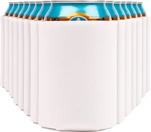 Vista 50 de Fundas enfriadoras de latas de cerveza en blanco (paquete de 14) fundas enfriadoras de latas de cerveza con aislamiento suave - Fundas negras lisas