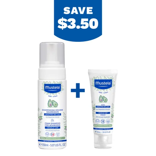 Vista 8 de Mustela Baby Cradle Cap Bundle – Champú natural para bebé y crema Cradle Cap – con aguacate natural – Juego de 2 piezas