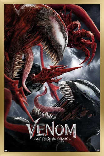 Vista 13 de Trends International Marvel Venom: Let There be Carnage - Póster de pared de batalla de una hoja, 14.725 x 22.375 pulgadas, versión enmarcada