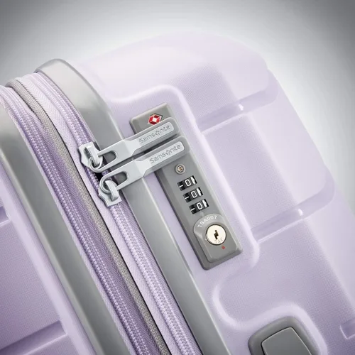 Vista 3 de Samsonite Freeform Maleta rígida, expandible con ruedas dobles giratorias, Lila