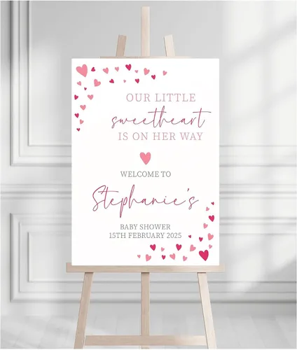 Vista 30 de Letrero de bienvenida para baby shower, personalizable, con texto en inglés «We Can Bearly Wait» Neutral Cute Teddy Bear Theme, varios tamaños