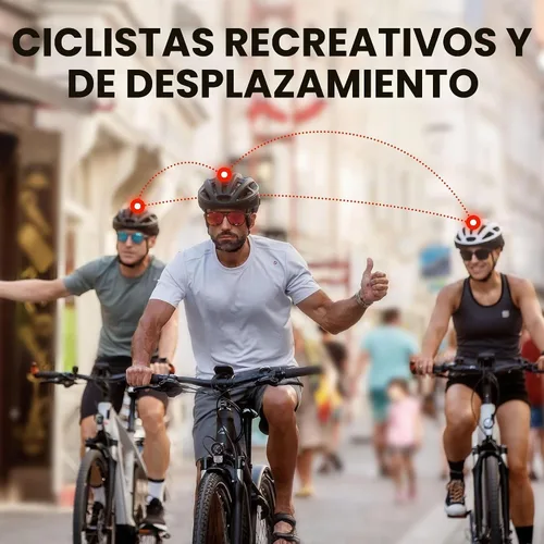 Vista 2 de Casco de comunicación inteligente Sena R1 / R1 EVO para ciclismo Electric Tangerine
