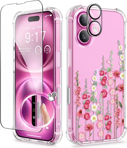 Vista 86 de GVIEWIN - Funda para iPhone 11 con protector de pantalla + protector de lente de cámara, cubierta protectora transparente suave de poliuretano