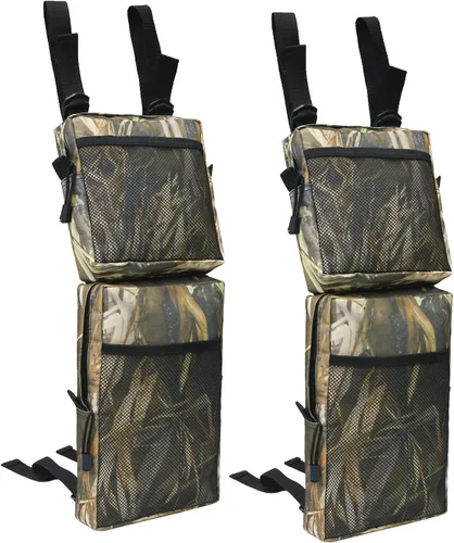 Vista 10 de Paquete de 2 bolsas de guardabarros para cuatrimoto, bolsas de sillín para tanque de ATV, paquete de almacenamiento de carga