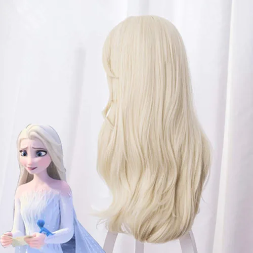 Vista 2 de Peluca de cosplay para mujer, peluca larga y ondulada de Halloween