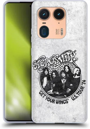 Vista 58 de Head Case Designs Officially Licensed Aerosmith 1987 Permanent Vacation Black and White Gel Case [Military Grade Protection] Compatible with Moto E7