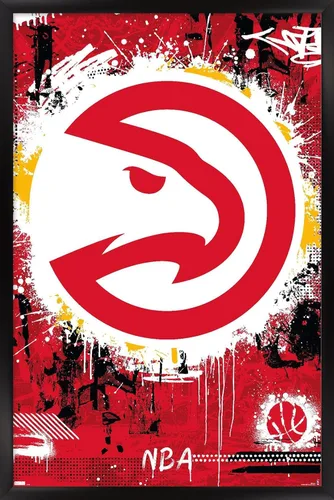 Vista 8 de Trends International NBA Atlanta Hawks - Póster de pared con logotipo Maximalist 23
