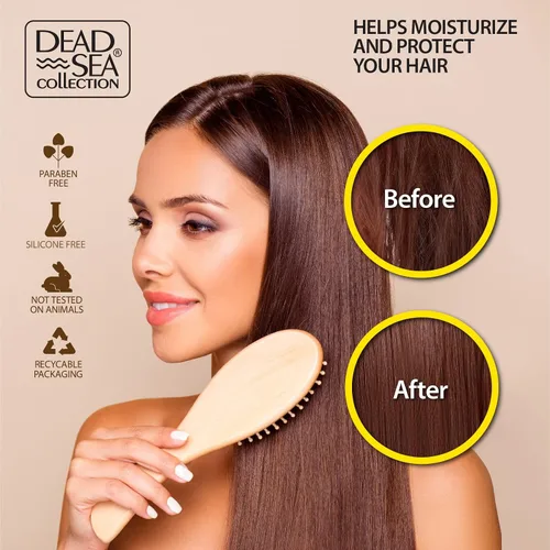 Vista 3 de Set de champú y acondicionador Dead Sea Collection con aceite de argán – Productos hidratantes y suavizantes para el cabello con minerales del Mar