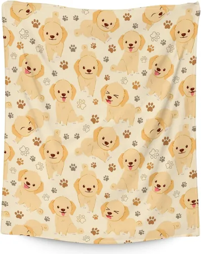 Vista 18 de Golden Retriever - Manta de regalo – 30 x 40 pulgadas, bonita manta de perro para amantes de los perros, niños, niños y niñas, mantas suaves