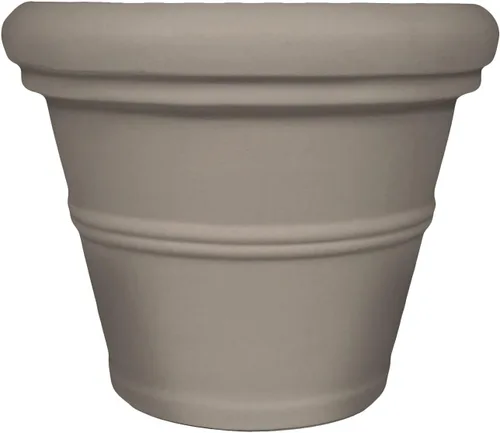 Vista 11 de Tusco Products RR135BK Classic - Maceta de jardín con borde enrollado, 13.5 pulgadas, color negro