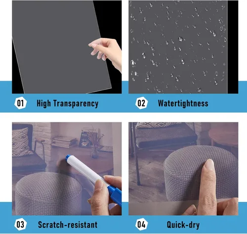 Vista 4 de Timgle Película de transparencia de inyección de tinta impermeable de 11 x 17 pulgadas, 1 hoja de papel transparente para impresión de pantalla
