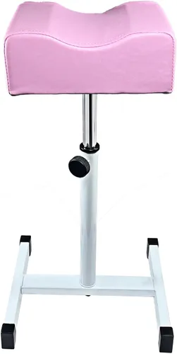 Vista 10 de Reposapiés de pedicura, silla de pedicura ajustable en altura, taburete de pedicura antideslizante para masaje, oficina o hogar, color negro