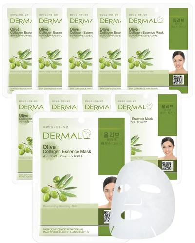 Vista 25 de DERMAL Acai Berry Collagen Essence - Mascarilla facial de 0.81 onzas (0.81 oz), paquete de 10 unidades – Hidratante y reafirmante mantiene la piel