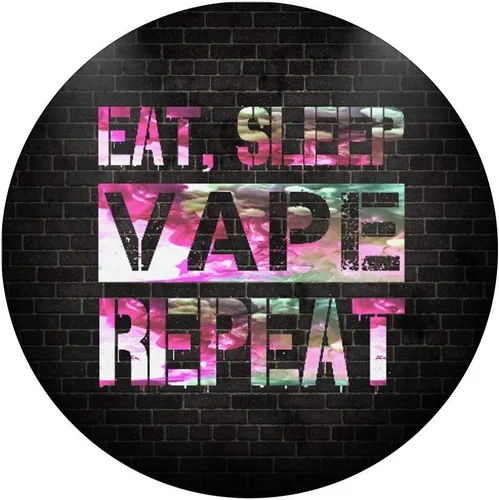 Vista 3 de Comer dormir Vape repetir Vaping Pop Socket Quit Smoking Vape On – PopSockets agarre y soporte para teléfonos y tabletas, Negro