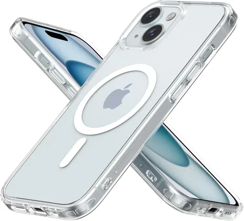 Vista 32 de Mobnano Funda para iPhone 13 Pro, compatible con MagSafe, funda transparente con anillo magnético, diseño multicolor protector a prueba de golpes