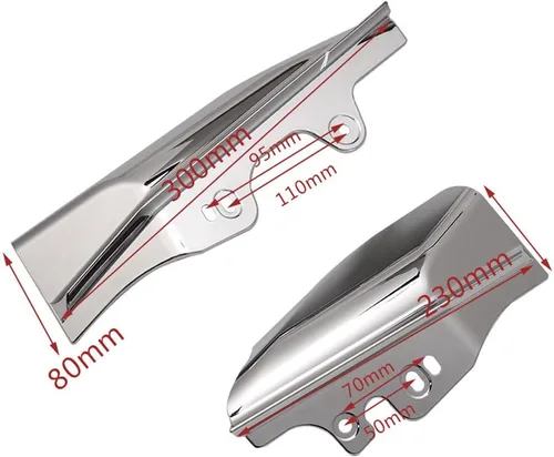 Vista 3 de Deflector de aire cromado de marco medio compatible con Harley Davidson Touring Street Electra Glide Road King FLHR FLHX FLTR FLHT 2001-2008 2005