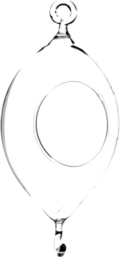 Vista 20 de WGV Globo de terrario colgante, ancho 3 pulgadas, altura 4 pulgadas, maceta de aire para suculentas, florero de vidrio transparente con parte