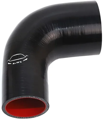 Vista 8 de Manguera de silicona reforzada de 4 capas de alto rendimiento de 2"-2.25" ID codo reductor acoplador de 90 grados para turbo/intercooler/tubería