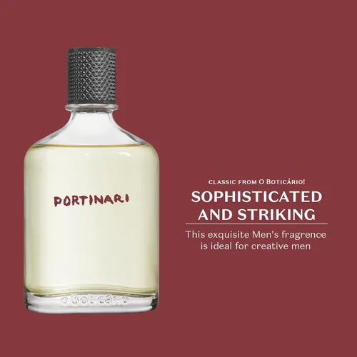 Vista 2 de Portinari Eau de Toilette de O Boticario Perfumes de larga duración para hombres Fragancia fresca de cítricos y especias para hombre