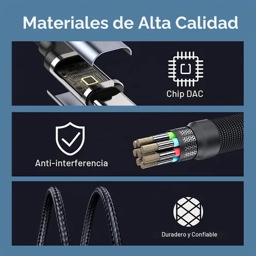 Vista 5 de Aux a USB C, paquete de 2 cables USB C a conector auxiliar de audio de 3.28 pies a 0.138 in, cable estéreo para automóvil compatible con iPhone 16