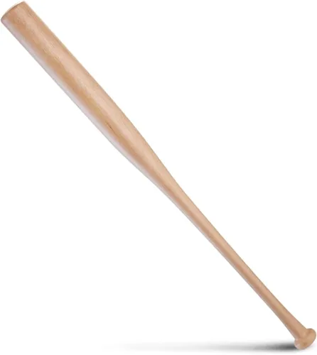 Vista 7 de Bate de entrenamiento de béisbol de madera, bate de madera duradero y resistente, ideal para la práctica de bateo de sóftbol, bate de diseño