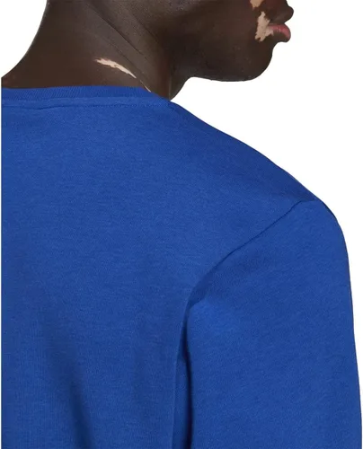 Vista 5 de adidas Sudadera con logotipo grande Essentials para hombre, Negro-blanco