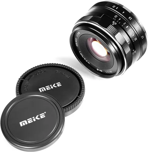 Vista 7 de Meike MK-E-35-1.7 35 mm F1.7 lente fijo de apertura grande APS-C para cámaras sin espejo digitales de montura Sony-E, NEX 3, NEX 3N, NEX 5, NEX 5T