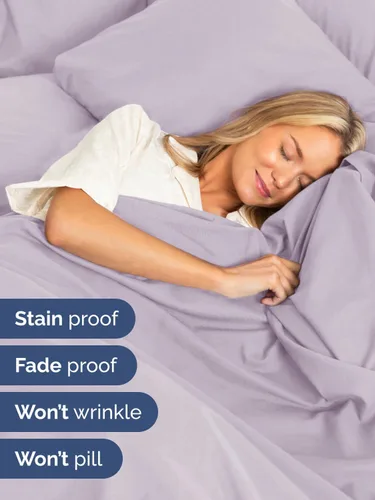 Vista 125 de Extra Deep Twin XL Sheet Set - 3 Piece College Dorm Room - White 01-Blanco